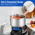 thumbnail image 6 of 12-Piece Tri-Ply Stainless Steel Cookware Set, 2.8mm Thick, Includes Skillets, Saucepans, Sauté Pan, Stockpot & Steamer Insert with Lids, 6 of 11