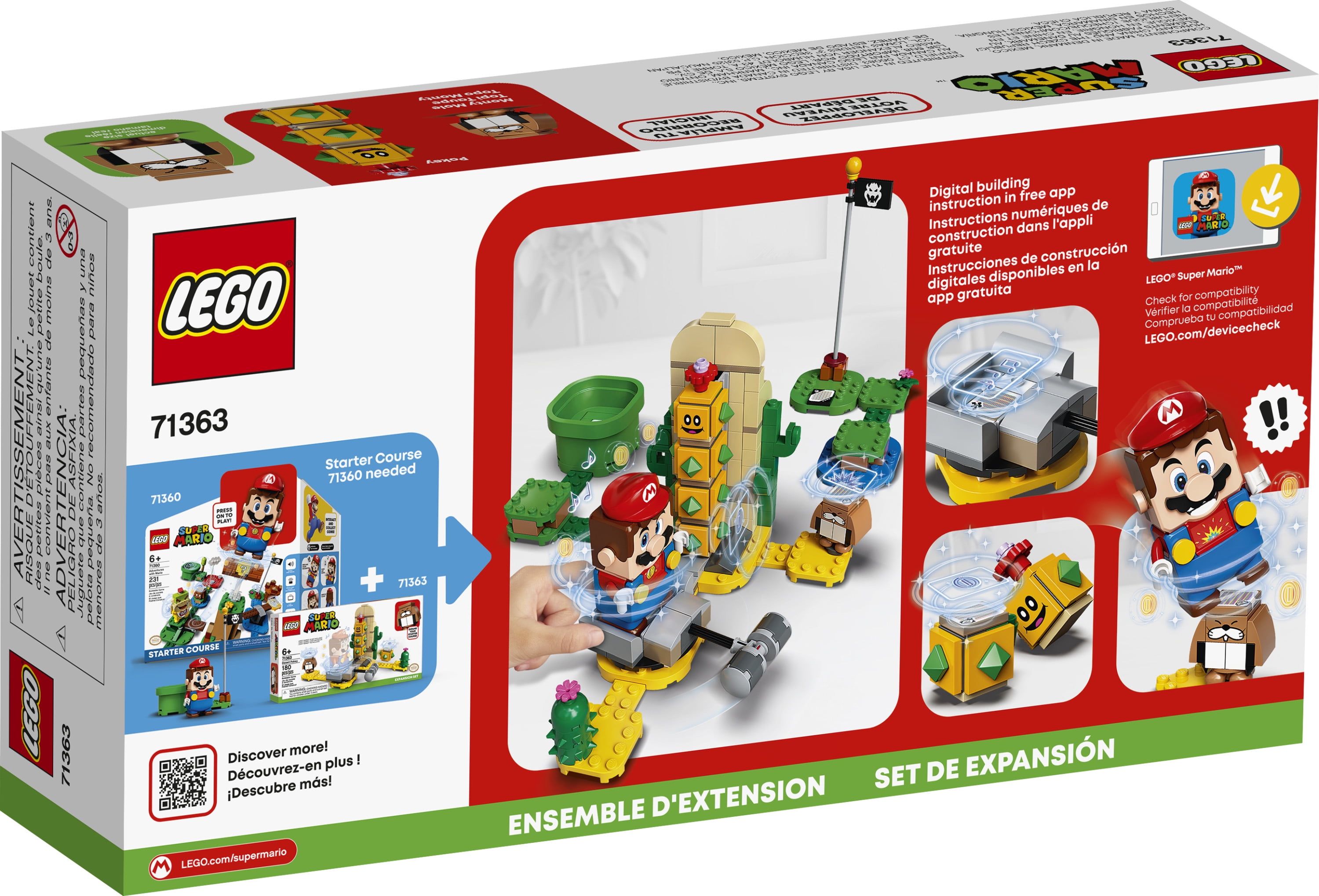 Designer Lego Super Mario Poki from the desert. Additional set of art. 71363