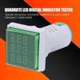 thumbnail image 5 of Medidor de frecuencia de corriente de voltaje del voltímetro digital LED cuadrado (verde), 5 of 5