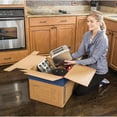 thumbnail image 3 of Medium Moving Box 8-Pack with Reinforced Handles Tape-Free Assembly and Attached Lid 18-in x 15-in x 14-in, 3 of 7