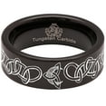 thumbnail image 5 of Celtic Trinity and Crescent Moon Tungsten Carbide Ring, 5 of 9