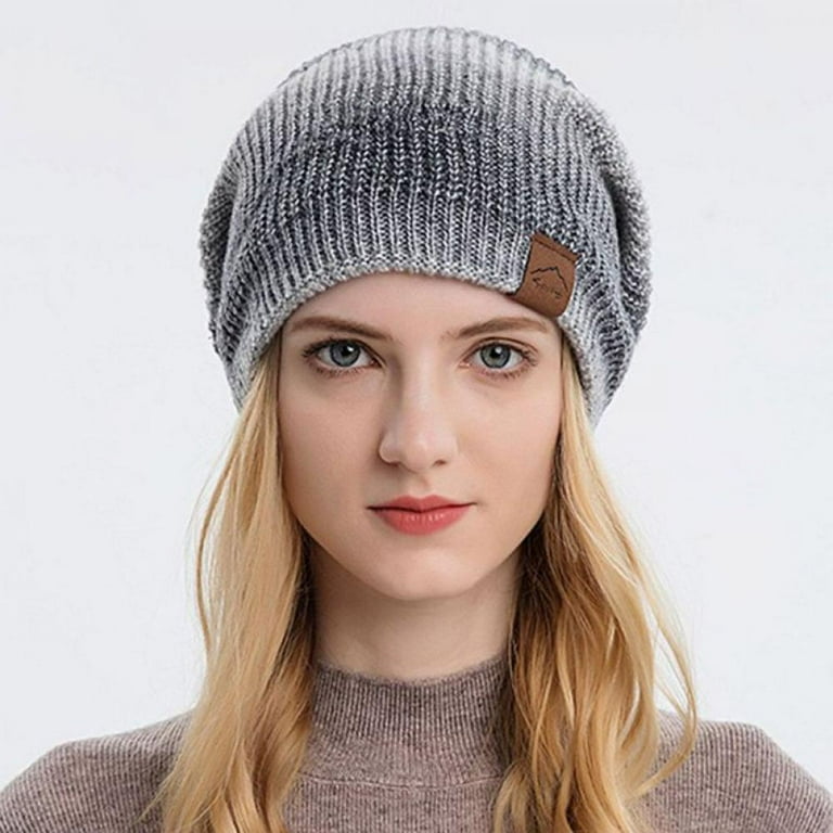 FGSS Christmas Beanie Hat – Knit Slouchy Skull Cap With Pom Pom For Winter