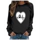 thumbnail image 2 of ICHUANYI Clearance Women's Round Neck Top Casual Fashion, Personalized Printing Loose Fitting, Slimming Long Sleeves(Black, M) ICHUANYI WER2023081512237, 2 of 4