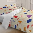 thumbnail image 4 of BlessLiving 3Pcs Mushroom Duvet Cover Set Queen Bed Set Beige Bedding Set, 4 of 7