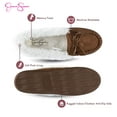 thumbnail image 3 of Jessica Simpson Girls Micro Suede Moccasin Indoor Outdoor Slipper Shoe, 3 of 9