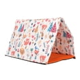 thumbnail image 1 of Reptile Sleeping Bed Warm Soft Machine Washable Lizard Hide Tent for Bearded Dragon Gecko Little Fox Print, 1 of 9