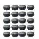 thumbnail image 1 of Caja de aluminio con rosca de 50 ml, 20 unidades, para guardar hojas de té, cosméticos, cremas y tarros con tapa (negro), 1 of 7