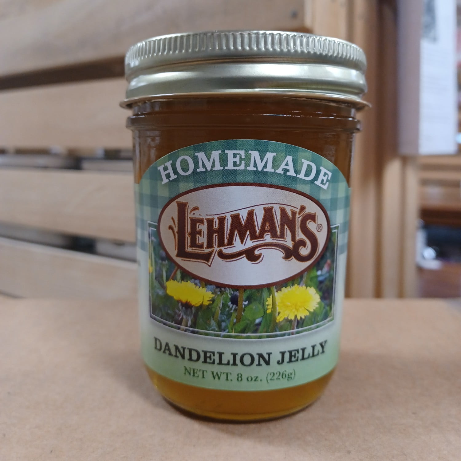 Lehman's Homemade All Natural Dandelion Jelly No Preservatives, 8 Oz