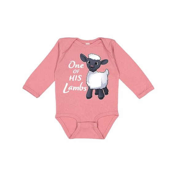 Inktastic One of His Lambs- Easter sheep Boys or Girls Long Sleeve Baby Bodysuit