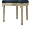 thumbnail image 6 of Rustic Manor Christianna Linen Upholstered Dining Chair, Navy, 6 of 8
