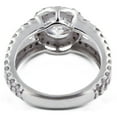 thumbnail image 2 of Halo Diamond Split Shank Engagement Ring 14K White Gold Over 2.1 Ct Diamond, 2 of 2