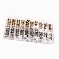 thumbnail image 4 of Surtido de 240 coronas de reloj para relojeros, de , con caja de almacenamiento, repuestos de metal y epoxi, herramientas de reparación, 4 of 9