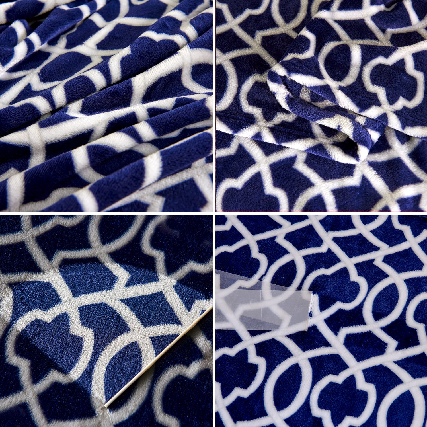 JML Throw Blanket 50"x60" Soft Cozy Flannel Fleece Throw Blanket for Sofa Couch Bed