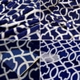 thumbnail image 5 of JML Fleece Throw Blanket Soft Cozy Plush Nap Blanket,50"x60", Navy Geometry, 5 of 6
