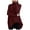 Claret, variant on Lovskoo 2024 Sweaters for Women Turtleneck Winter Trendy Long Sleeve Sweater Claret