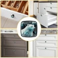 thumbnail image 6 of 4 Pcs Cabinet Handle Drawer Pulls Polar Bear Knobs with Screws Square Furniture Office Cabinet Knob Decoration, 6 of 7
