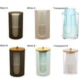 thumbnail image 6 of Walbest Modern Acrylic Compact Small Disposable Paper Cup Dispenser, Dust-proof Storage Holder for Rinsing Cups on Bathroom Vanity Countertops, Cups not Included, 6 of 7