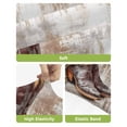 thumbnail image 4 of Western Cowboy Boots Bar Stool Covers Set of 6, Vintage Country Brown Wooden Stretch Washable Bar Chair Covers with Backs, Removable Pub Counter Height Chair Cover for Kitchen Dining Room Cafe, 4 of 7