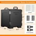 thumbnail image 3 of Costway 2 Pack End-Loading Insulated Food Pan Carrier Hot Cold Black, 3 of 11