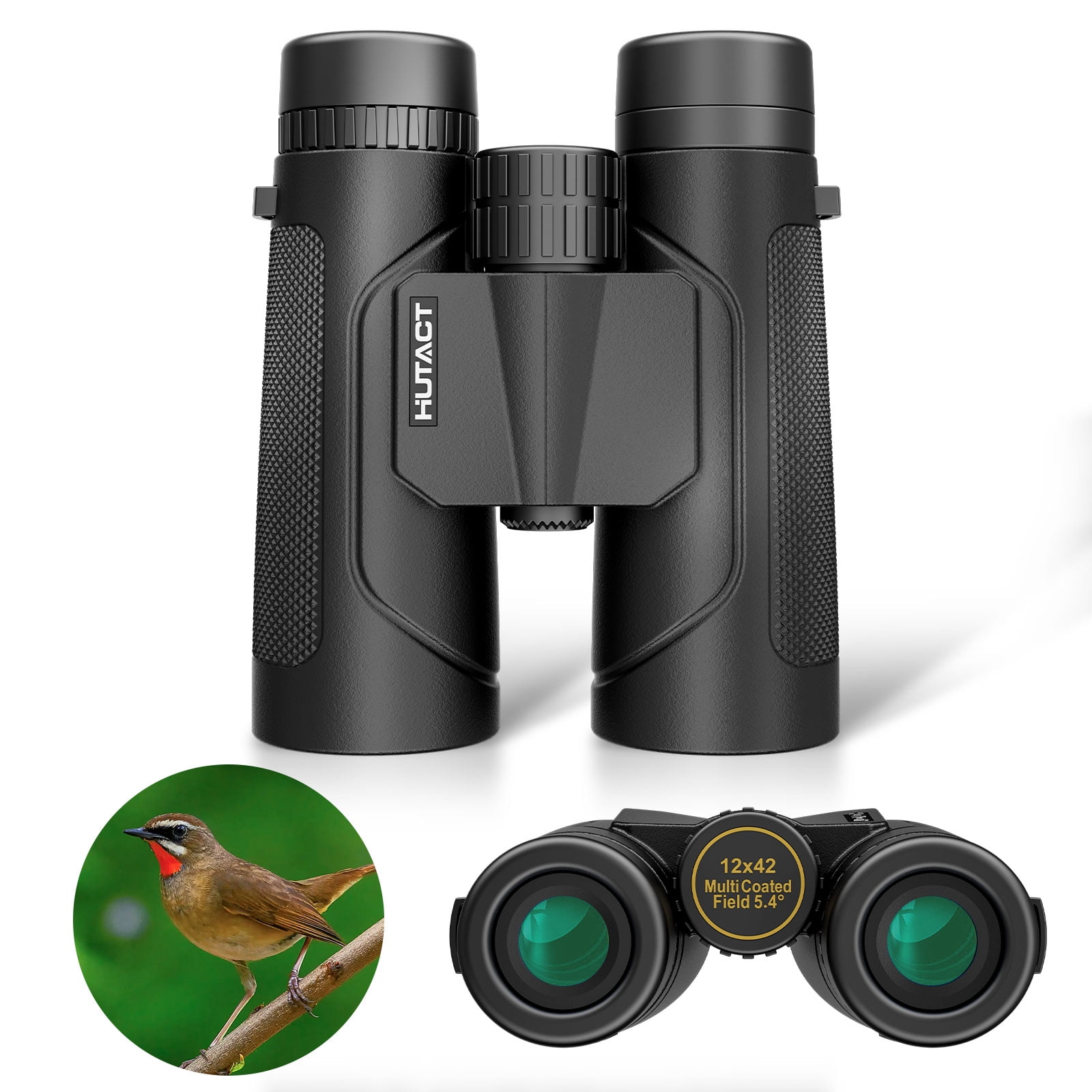 Tasco® Essentials Zoom 8-24x25mm Porro Prism Binoculars, Black