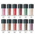 12 Colors Metallic Eye Shadow Powder High Pearlescent Diamond Eye