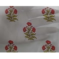 thumbnail image 4 of oneOone Georgette Viscose Light Gray Fabric Stripe & Floral Block Craft Projects Decor Fabric Printed By The Yard 42 Inch Wide, 4 of 4