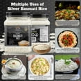 thumbnail image 2 of Rani Silver White Basmati Rice Extra Long Aged 160oz (10lbs) 4.53kg PET Jar ~ All Natural | Gluten Friendly | Vegan | Indian Origin | Kosher, 2 of 13