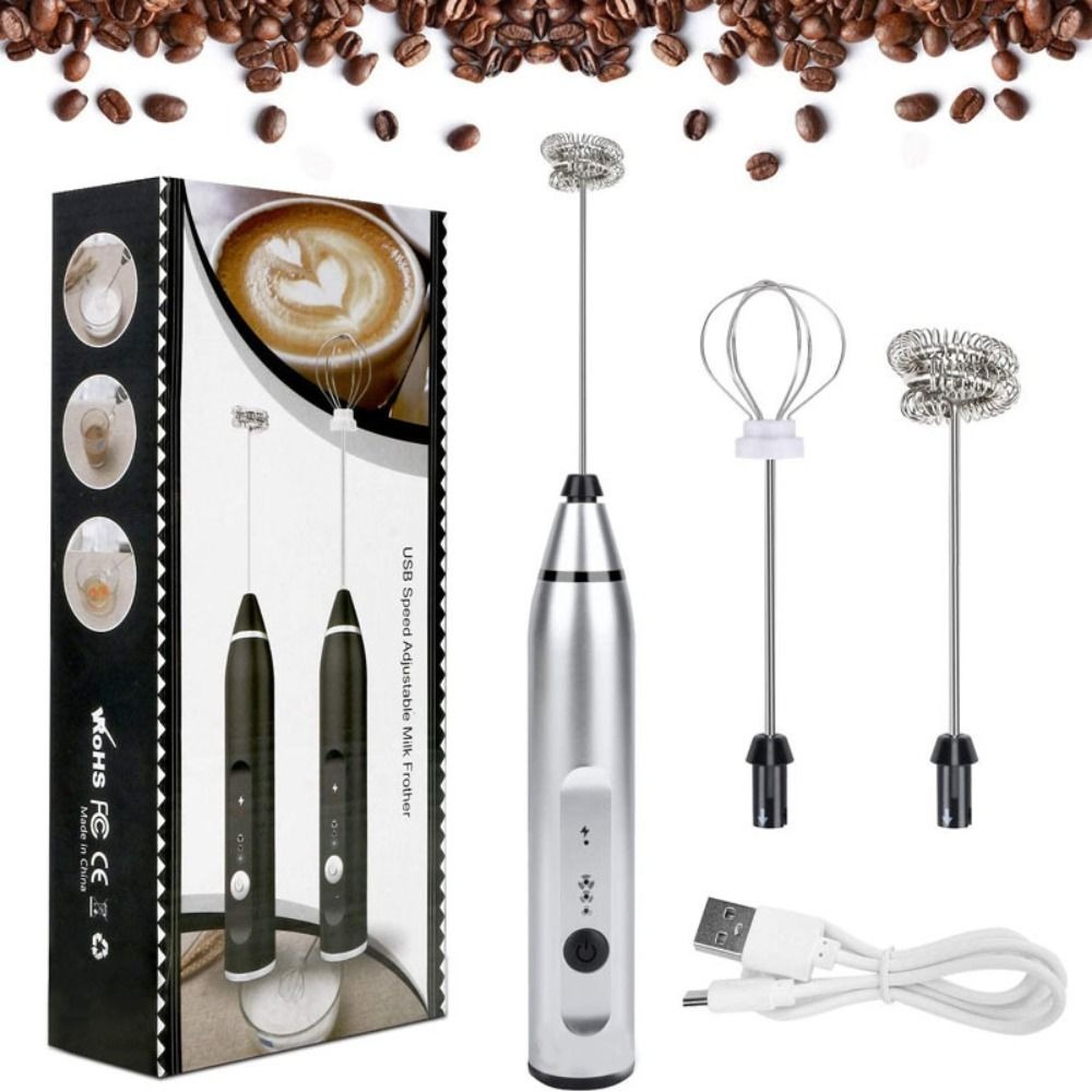 Coffee Creamer - Egg beater - Hand-held Mini blender with charge - Hot and  cold milk blaster - Milk foam machine