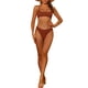 thumbnail image 2 of Conjuntos de bikini de 2 piezas para mujer, con tirantes ajustables, ropa de baño deportiva, trajes de baño, marrón M, 2 of 5