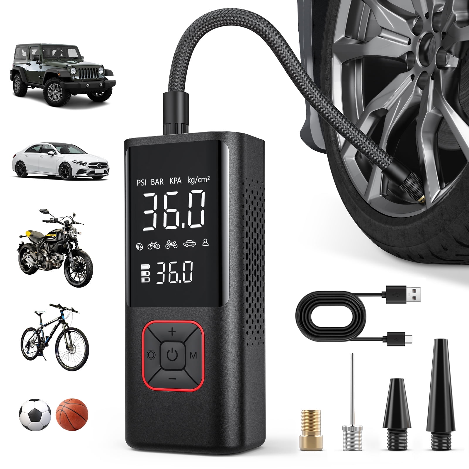 Slime Deluxe Digital 12v Tire Inflator Inflates A Standard Tire In 4 Minutes 40067