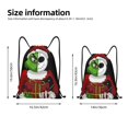 thumbnail image 2 of Goofa The Nightmare Before Christmas Print Drawstring Backpack Bag Sport Gym Sackpack Cinch Bags Drawstring Bags Draw String Sport Bag-Small, 2 of 6