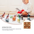 thumbnail image 2 of Games children Tic Tac Toe Wooden Board Games for Coffee Table Entertainment 1 Set, 2 of 7