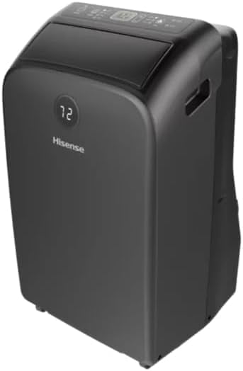 Restored Hisense 10,000-BTU (15,000-BTU ASHRAE) 115-V Dual Hose Portable Air Conditioner with Heat, Window Kit and Remote (Refurbished)