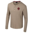 thumbnail image 2 of Men's Colosseum  Tan Boston College Eagles Great Outdoors Henley Long Sleeve Shirt, 2 of 3