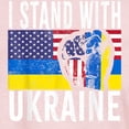thumbnail image 3 of CafePress - I Stand With Ukraine Flag American Flag Su T Shirt - Women's Classic T-Shirt, 3 of 4