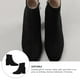 thumbnail image 5 of GOOHOCHY 1 par de botines con cremallera Zapatos de punta cuadrada para mujer Botas de tacón medio de otoño, 5 of 7
