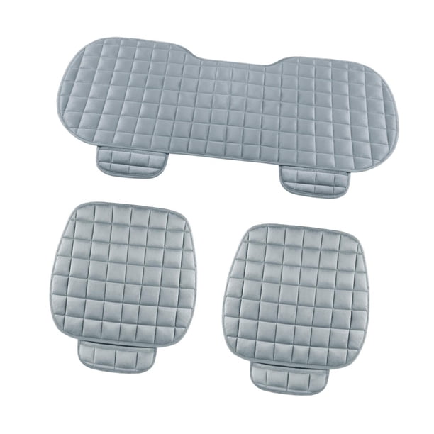 Juego de 3 fundas para asientos delanteros de coche, antideslizantes, para sedanes, SUV y vehículos. Gris