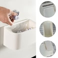 thumbnail image 4 of Phenofice Accessoires de Cuisine Conteneur à Déchets Suspendu Mural Blanc Lot de 1 Design Gain de Place, 4 of 8