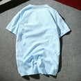 thumbnail image 4 of Kovlvoll Mens Shirts Plus Size Lightweight Comfy Casual Cotton Linen Button V Neck Short Sleeve Solid Color T-Shirt, 4 of 4