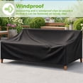 thumbnail image 6 of Outdoor Chair Cover, NASUM Outdoor Furniture Covers Waterproof, Patio Outdoor Couch Cover, 420D Oxford Cloth Durable Lounge Furniture Chair Cover 76''L x 32.5''W x 33''H, Black, 6 of 9