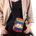 thumbnail image 4 of HELLHERO Heart and Rainbow Pattern Design Double Layer Shoulder Bag for Women, Daily Use, 4 of 7