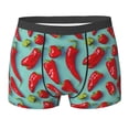 thumbnail image 6 of Men's Boxer Briefs, Chili bell Pepper Print Soft Comfy Mens Underwear Boxer Briefs Breathable With Widen Waist, 6 of 7
