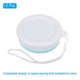thumbnail image 3 of Uxcell Collapsible Cup, 2 Pack 200mL Travel Folding Cup for Camping, Blue, 3 of 6