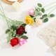thumbnail image 2 of 6 piezas, paquete mixto de rosas, Día de San Valentín, flores artificiales, flores de boda, decoración de paisajismo de pared, rosas artificiales, 2 of 12