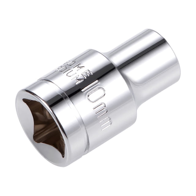 Unique Bargains Socket de spline universal poco profunda E10 de 1/2 pulgadas 12 puntos Cr-V acero