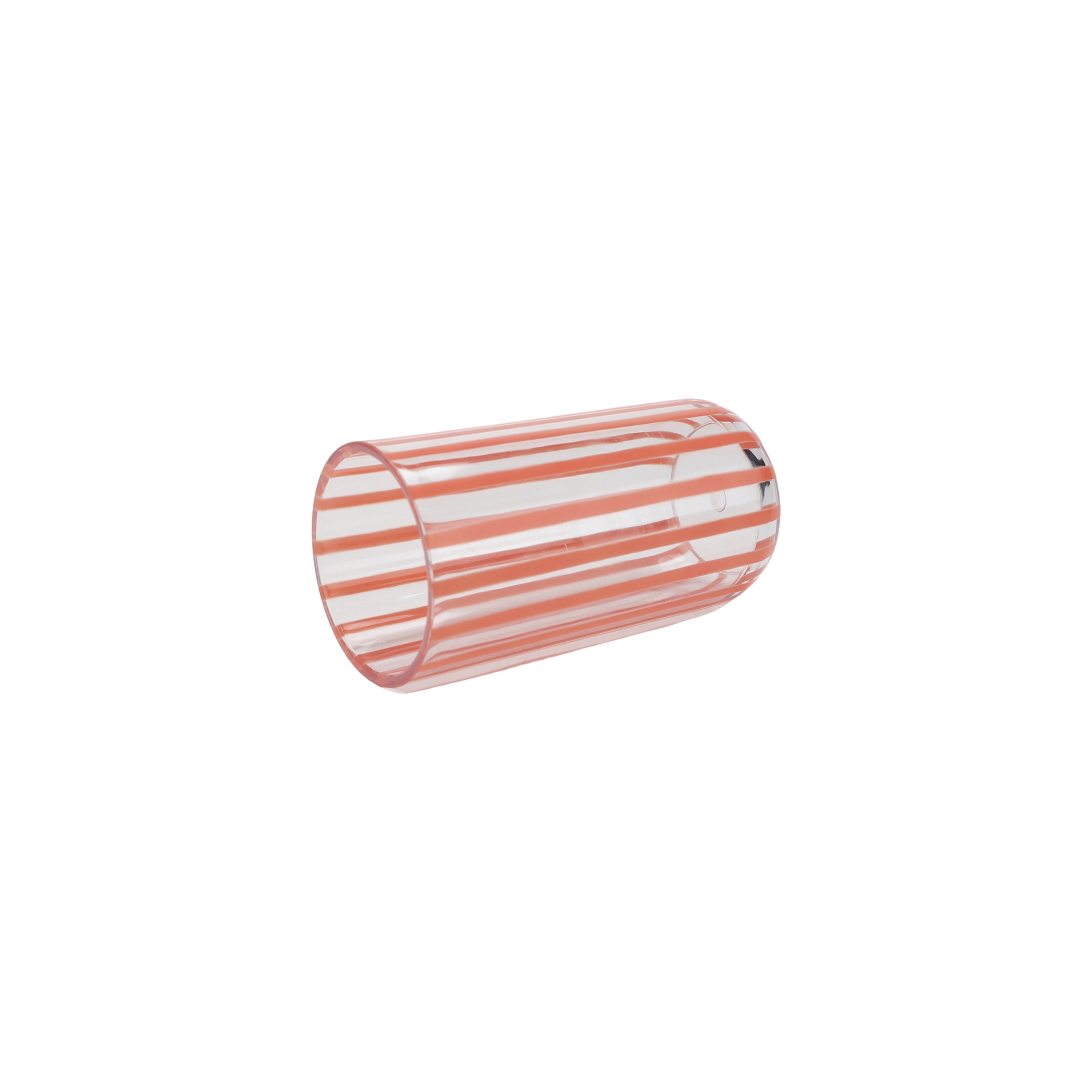 Mainstays by Becky G. & Alejandra 18-Ounce Tall Acrylic Stripe Line Tumbler, Orange