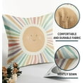 thumbnail image 5 of Boho Rainbow Sun Classroom Pillow Covers 20x20 Set of 2 Preppy Print Decorative Throw Pillows Outdoor Pillowcases Linen Cushion Case Decor for Couch Sofa Kids Room Inspirational Reading Nook, 5 of 6
