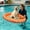 A87 Orange 37.4x25.59", variant on Inflatable Dog Pool Float Summer Water Lounger with Mesh Bed Leash Hook Pet Pool Float for Swimming