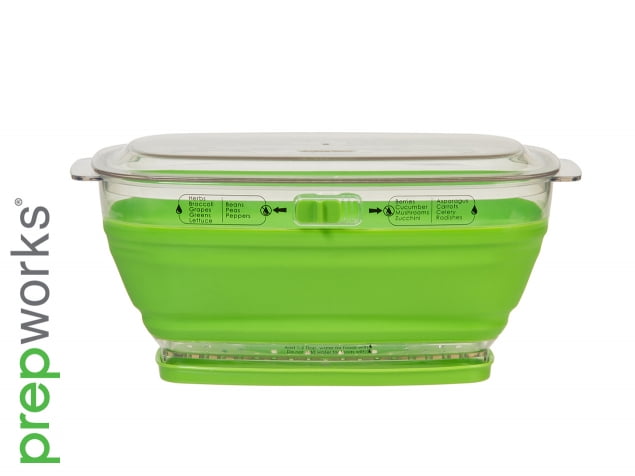 Progressive Prepworks Collapsible Mini Produce Keeper, Green, 2 Quart