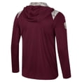 thumbnail image 3 of Men's Colosseum Maroon Texas A&M Aggies OHT Military Appreciation Quarter-Zip Hoodie Jacket, 3 of 4